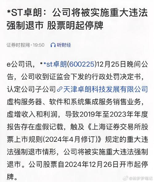 4月29日起*ST！又有4只A股，退市“警报”拉响！